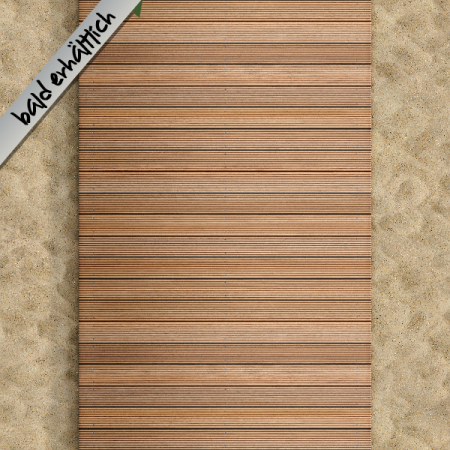 Holzsteg auf Sand Holzsteg auf Sand